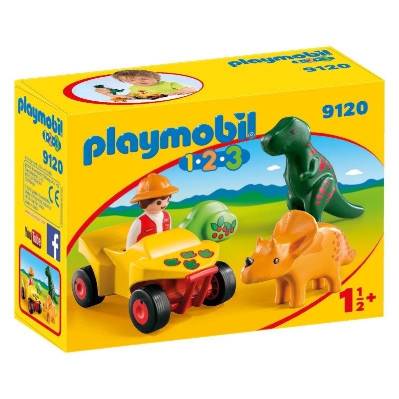 Playmobil 1-2-3 Εξερευνητής Με Δεινόσαυρους