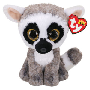 TY BEANIE BOOS ΧΝΟΥΔΩΤΟΣ ΛΕΜΟΥΡΙΟΣ ΑΣΠΡΟ/ΓΚΡΙ 15ΕΚ.