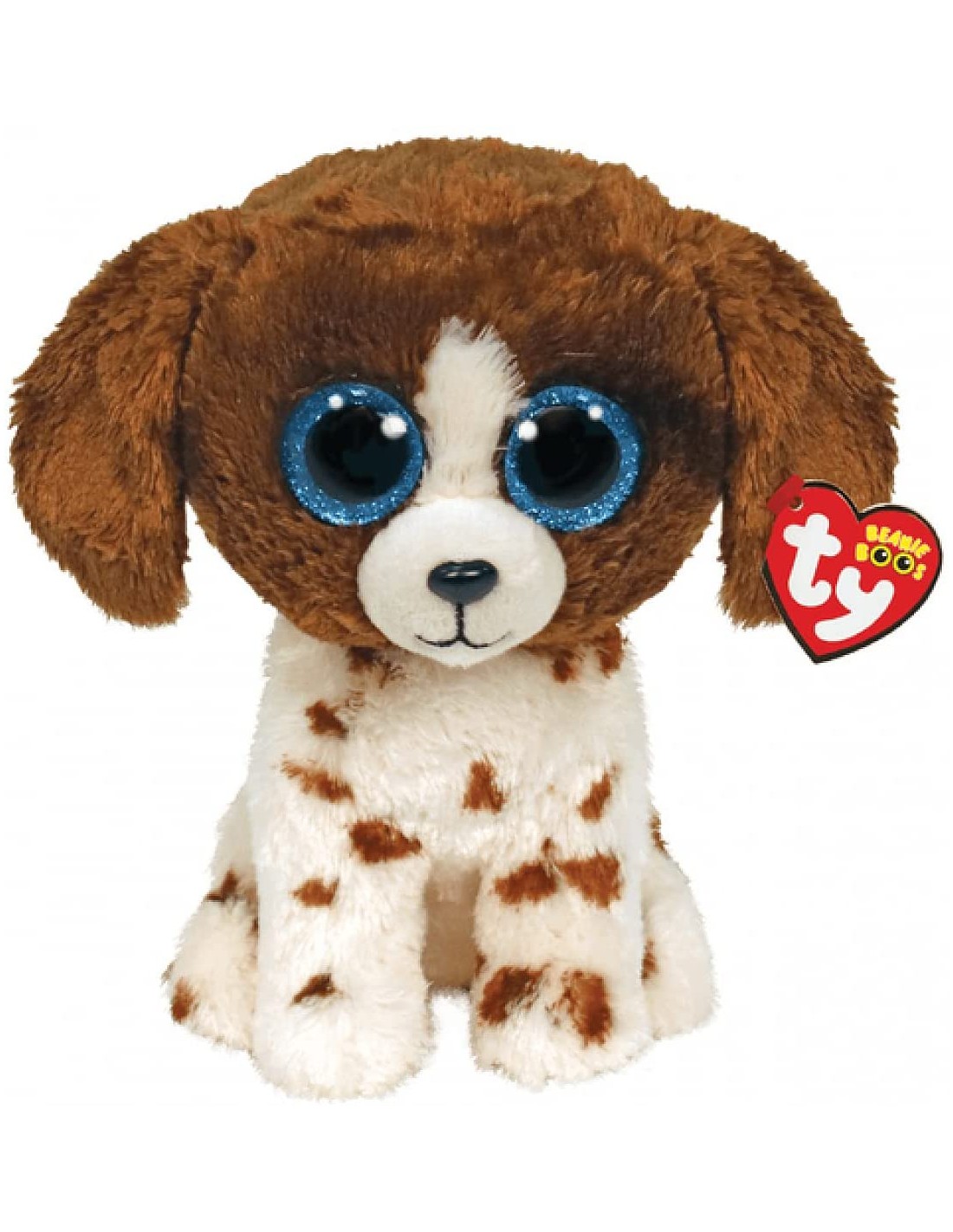 TY BEANIE BOOS ΧΝΟΥΔΩΤΟ ΣΚΥΛΑΚΙ - ΛΕΥΚΟ/ΚΑΦΕ 15ΕΚ