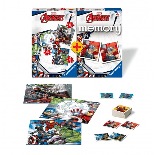 ΠΑΖΛ (PUZZLE) 3 ΣΕ 1 (25-36-49): AVENGERS 48 ΚΑΡΤΕΣ MEMORY - 20674