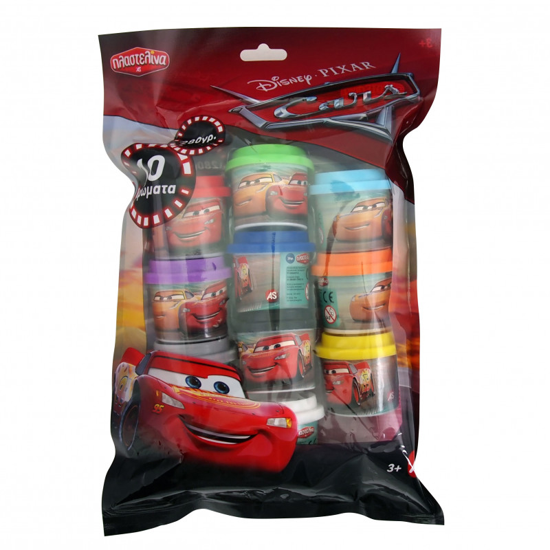 10 ΒΑΖΑΚΙΑ ΠΛΑΣΤΕΛΙΝΗΣ 1OZ ΣΕ ΣΑΚΟΥΛΑΚΙ CARS
