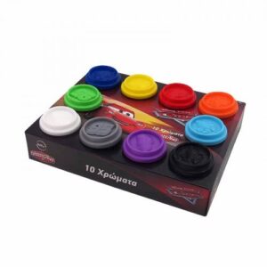 10 ΒΑΖΑΚΙΑ ΠΛΑΣΤΕΛΙΝΗΣ 2ΟΖ ΣΕ ΚΟΥΤΑΚΙ CARS (03576)