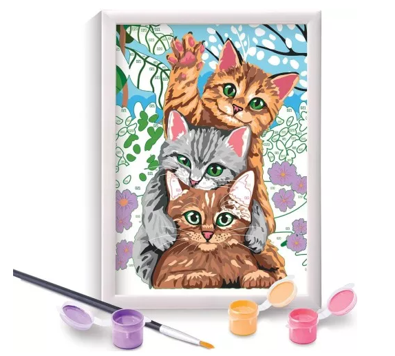 PAINT FRAME ΖΩΓΡΑΦΙΖΩ ΜΕ ΑΡΙΘΜΟΥΣ - FUNNY KITTIES
