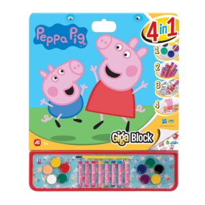 ΣΕΤ ΖΩΓΡΑΦΙΚΗΣ GIGA BLOCK 4 IN 1 PEPPA (62714)