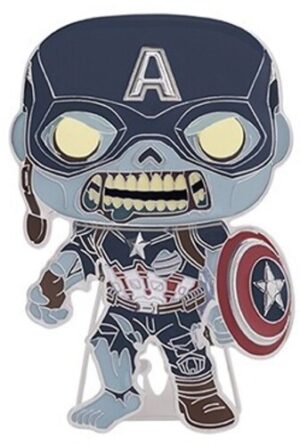 FUNKO POP PIN ! MARVEL : ZOMBIE CAPTAIN AMERICA PIN #21