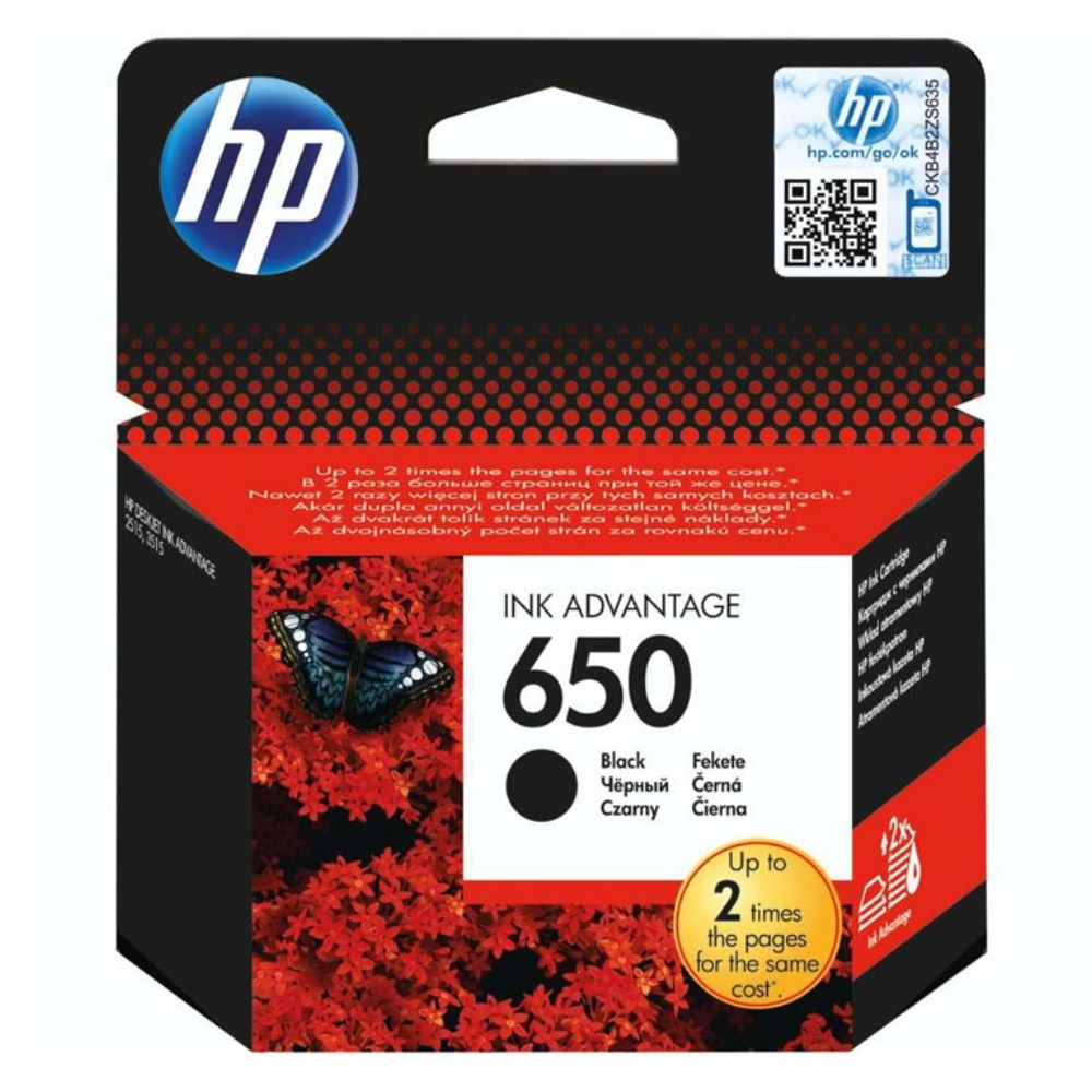 HP 650 BLACK ORIGINAL