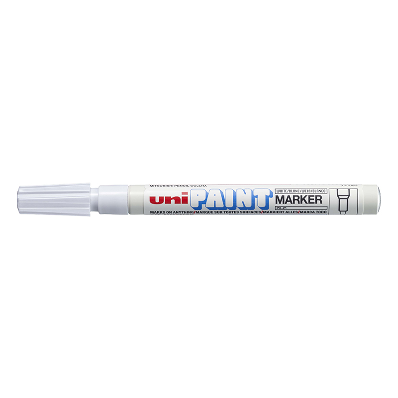 Μαρκαδόρος Uni Paint 0.8-1.2mm Fine PX-21 white