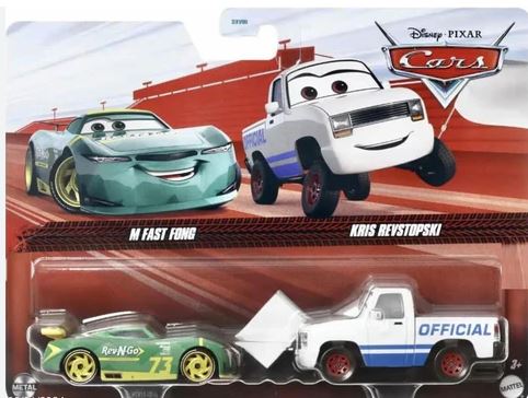 DISNEY PIXAR CARS - 2-PACK M FAST FONG - KRIS REVSTOPSKI - HTX14