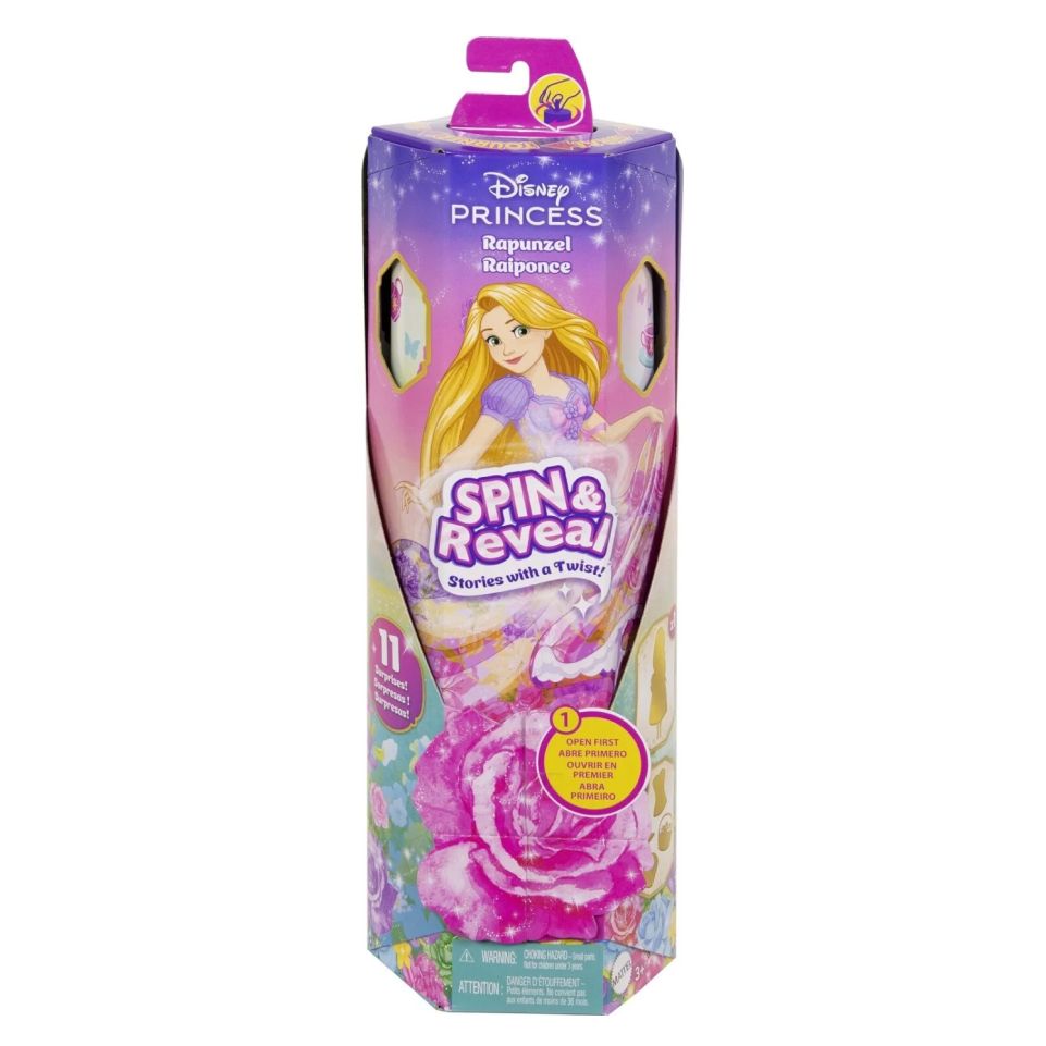 DISNEY PRINCESS - SPIN REVEAL RAPUNZEL ΚΟΥΚΛΑ - HTV86