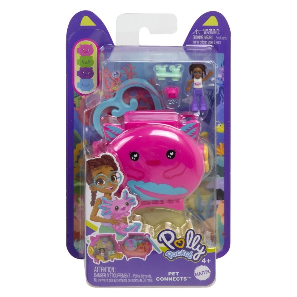 POLLY POCKET - MINI - ΣΕΤΑΚΙΑ ΜΕ ΖΩΑΚΙΑ: ΑΞΟΛΟΤΛ - HXX22