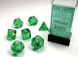 ΣΕΤ 7 ΠΟΛΥΕΔΡΑ ΔΙΑΦΑΝΑ ΖΑΡΙΑ - GREEN/WHITE - CSX23075