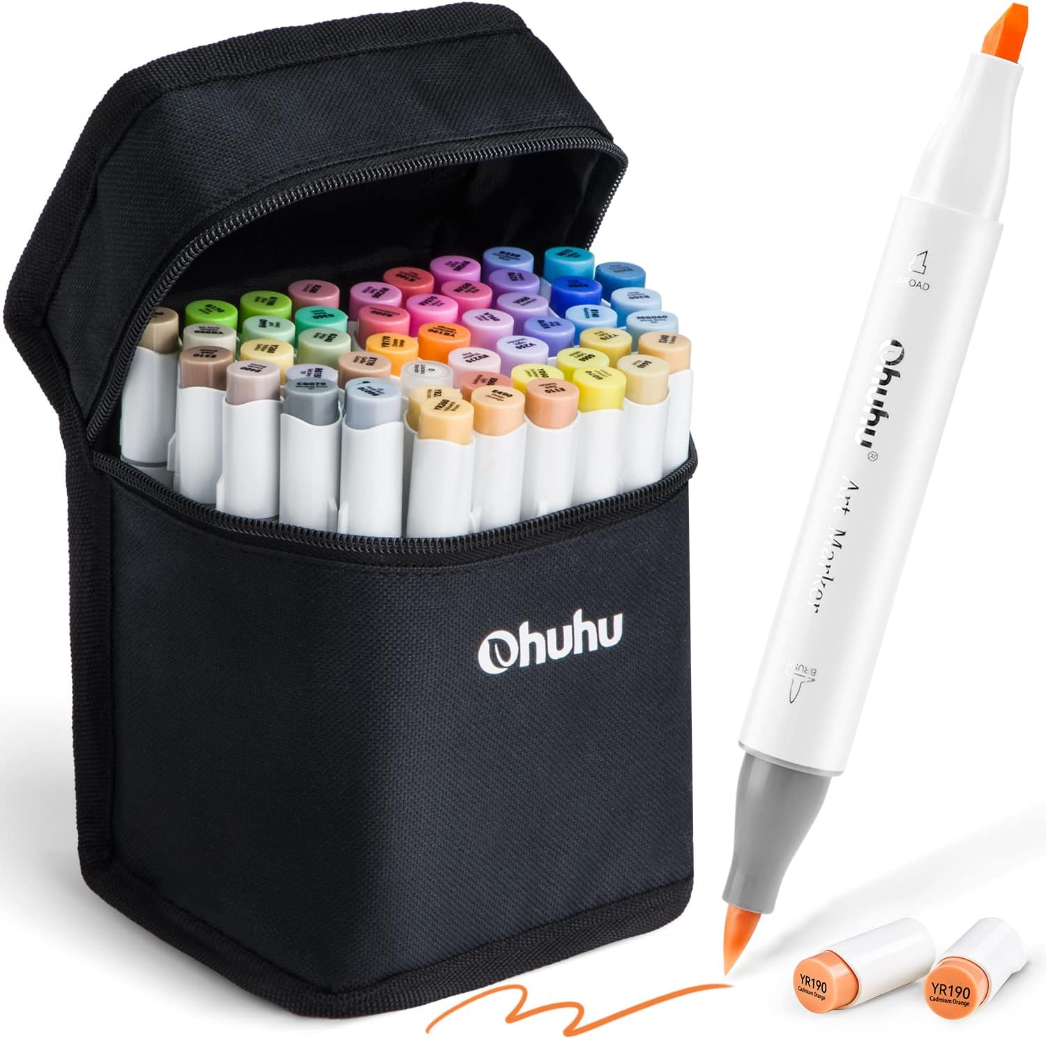 OHUHU – ΜΑΡΚΑΔΟΡΟΙ MID-TONE BRUSH & CHISEL 48PCS