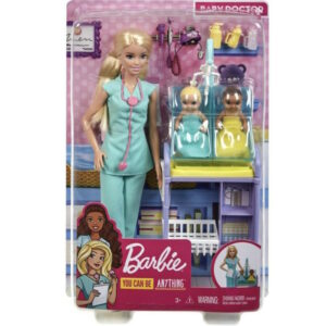 BARBIE ΣΕΤ ΕΠΑΓΓΕΛΜΑΤΑ ΜΕ ΠΑΙΔΑΚΙΑ ΚΑΙ ΖΩΑΚΙΑ (ΠΑΙΔΙΑΤΡΟΣ) - GKH23