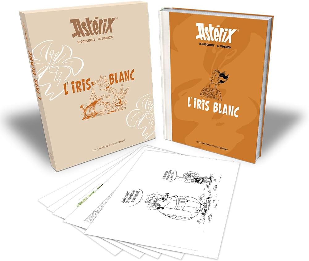 ASTERIX TOME 40 ARTBOOK - LIRIS BLANC HC