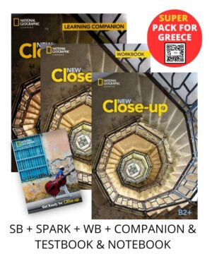 NEW CLOSE-UP B2+ SUPER PACK FOR GREECE (SB + SPARK + WB + COMPANION   TESTBOOK   NOTEBOOK)