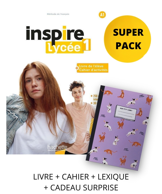 INSPIRE LYCÉE 1 SUPER PACK (LIVRE + CAHIER + LEXIQUE + CADEAU SURPRISE)