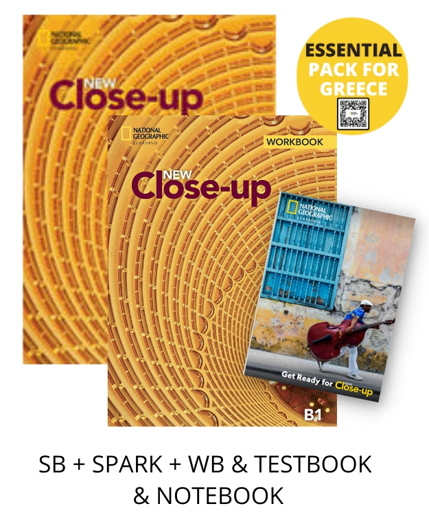 NEW CLOSE-UP B1 ESSENTIAL PACK FOR GREECE (SB + SPARK + WB TESTBOOK NOTEBOOK)
