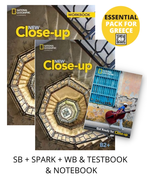 NEW CLOSE-UP B2+ ESSENTIAL PACK FOR GREECE (SB + SPARK + WB TESTBOOK NOTEBOOK)