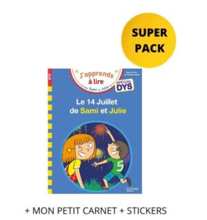 JAPPRENDS A LIRE AVEC SAMI ET JULIE SPECIAL DYS SUPER PACK (+ MON PETIT CARNET + STICKERS)