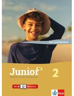 JUNIOR NEU 2 KURSBUCH   ARBEITSBUCH (+ KLETT BOOK-APP)