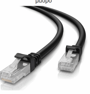 POWERTECH καλώδιο δικτύου CAB-N199, Cat 5e U/UTP, CCA 26AWG, 3m, μαύρο