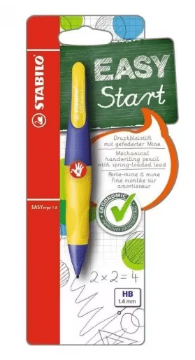 STABILO Easyergo Μηχανικό Μολύβι HB 1.4Mm Για Δεξιόχειρες ΚΙΤΡΙΝΟ/ΜΩΒ