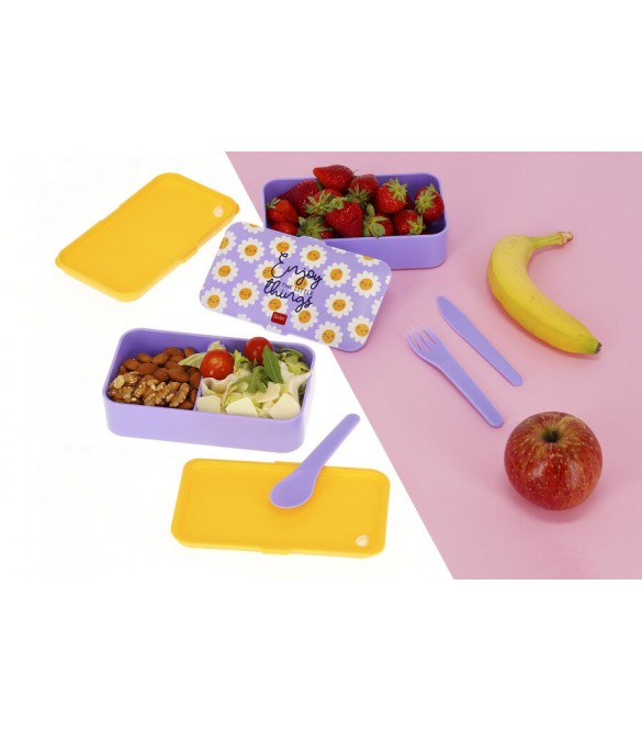 ΔΟΧΕΙΟ ΦΑΓΗΤΟΥ LEGAMI LUNCH BOX 1200ml - DAISY (ΜΑΡΓΑΡΙΤΕΣ) LBD0003 - Image 4