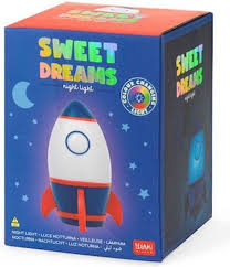 Legami Milano Παιδικό Διακοσμητικό Φωτιστικό Πύραυλος με Εναλλαγές Χρωματισμών Λευκό