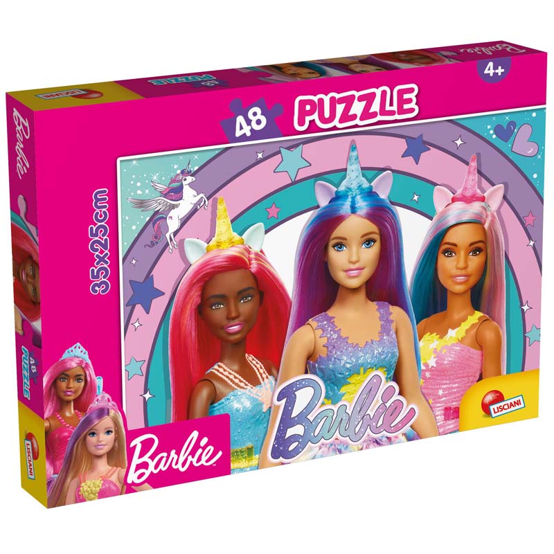 Παζλ 48 Κομμάτια M-Plus Barbie Magic Unicorn LISCIANI (99436)