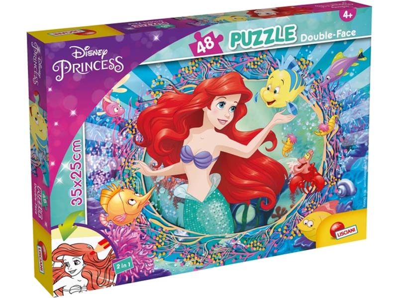 Παζλ 48 Κομμάτια M-plus Double-Face Disney Ariel LISCIANI (99511)