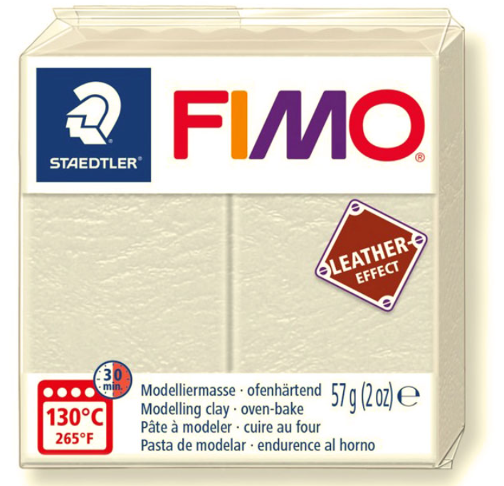 Fimo Leather Effect - 029 Ivory - 57gr