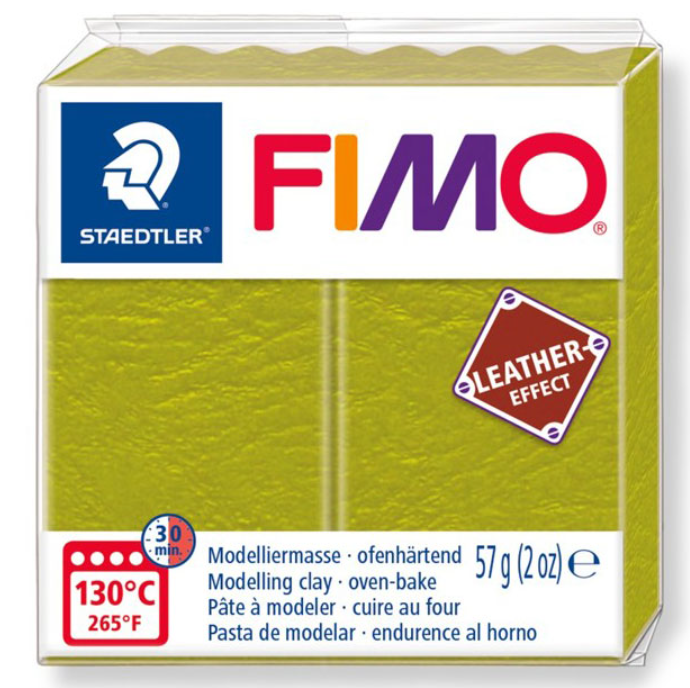 Fimo Leather Effect - 519 Olive - 57gr