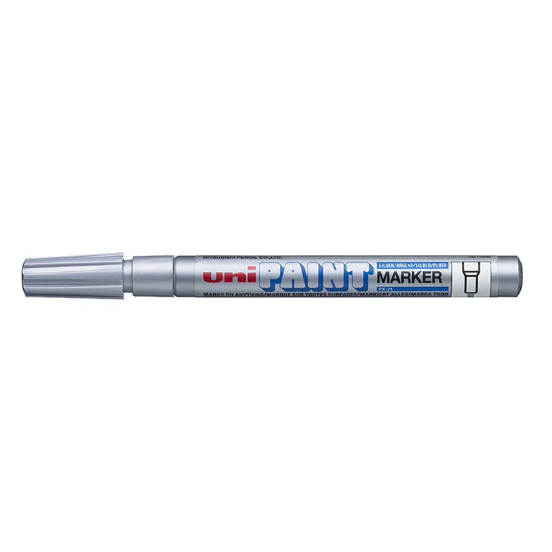 Μαρκαδόρος Uni Paint 0.8-1.2mm Fine PX-21 - Silver
