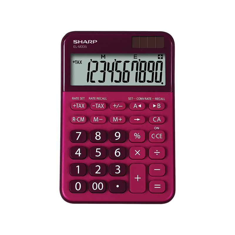 ΑΡΙΘΜΟΜΗΧΑΝΗ SHARP ELM-335BRD (RED) DESK (10 ΨΗΦΙΩΝ)