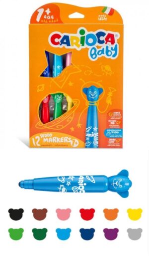 Μαρκαδόροι Carioca Teddy Baby 1+ (12 τεμάχια)