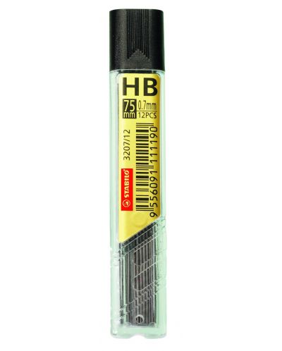Μύτες για μηχανικό μολύβι HB 0.7 mm, 12 τεμάχια