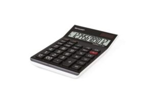 Sharp EL-125T Desk calculator Black Display (digits): 12 solar-powered, battery-powered (L x W x H) 176 x 112 x 13 mm
