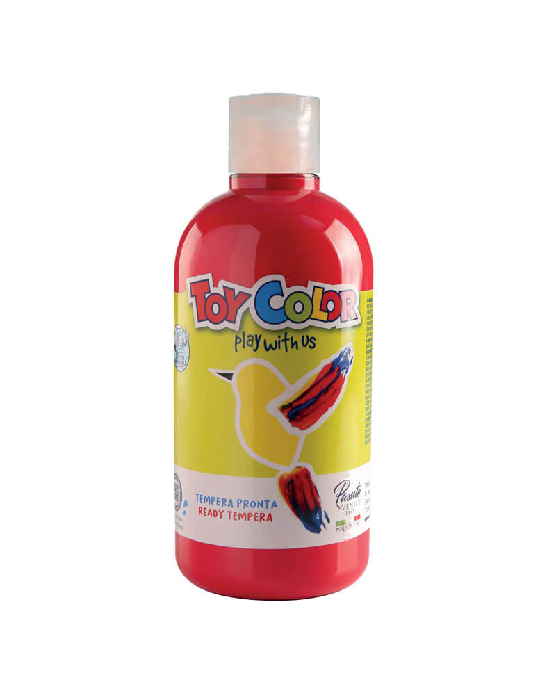 Τέμπερα Ζωγραφικής Toy Color Ready Κόκκινη 500ml