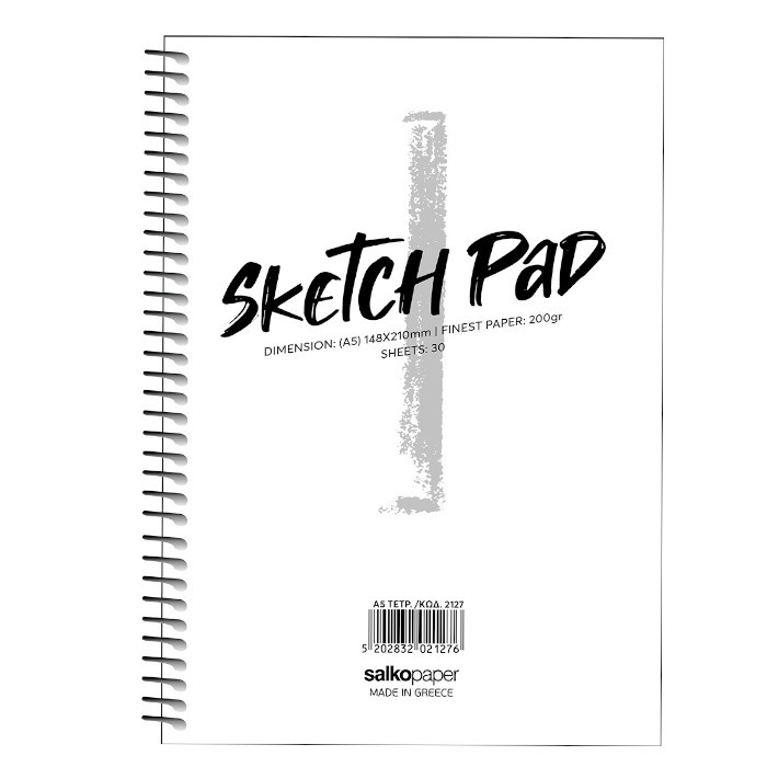 Μπλοκ σχεδίου σπιράλ A5 sketch pad 2127 - Image 2