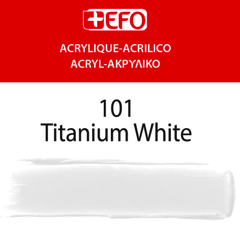 Ακρυλικό +EFO 120ml 101 Titanium White - Image 2