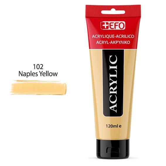 Ακρυλικό +EFO 120ml 102 Naples Yellow