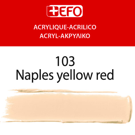 Ακρυλικό +EFO 120ml 103 Naples yellow red - Image 2