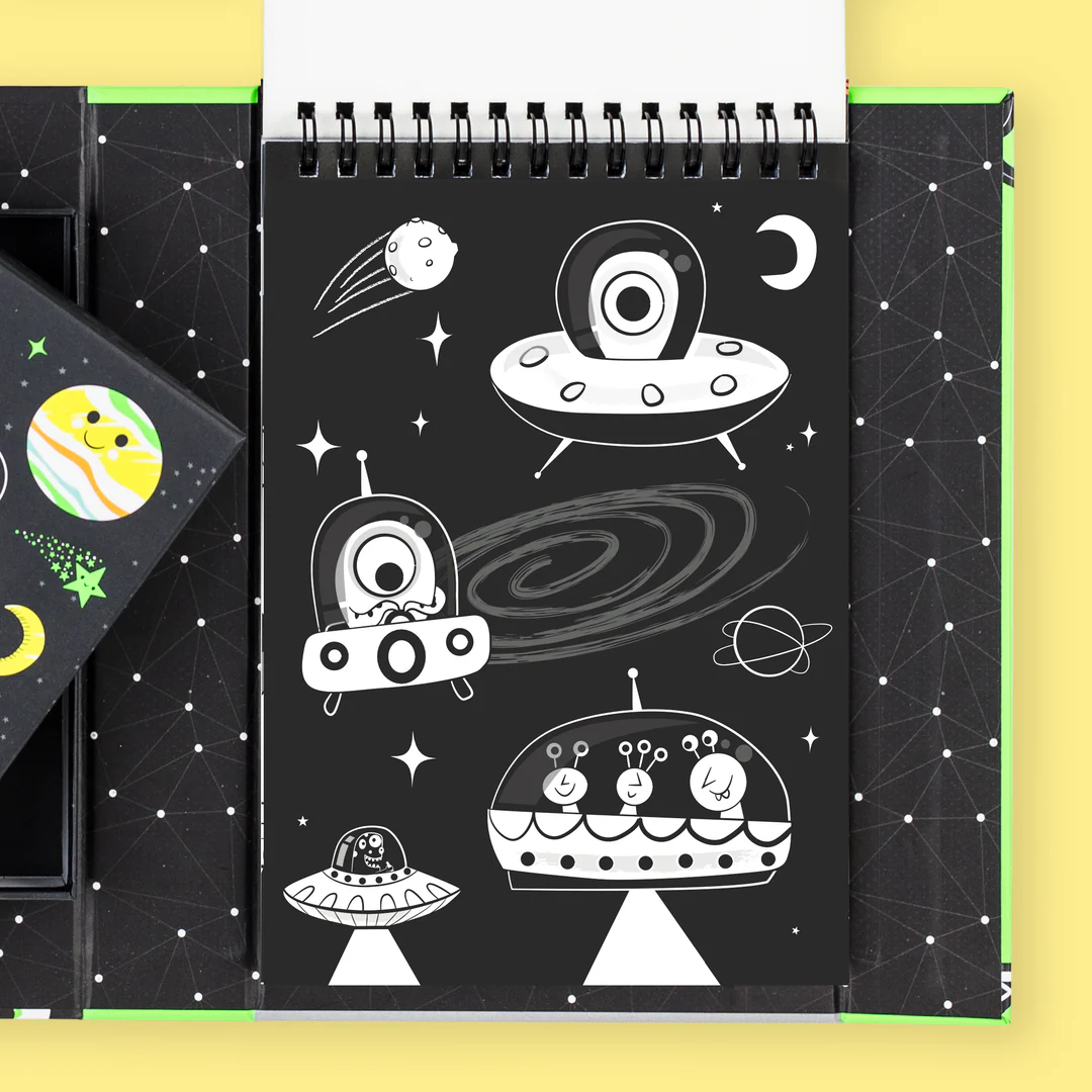 ΣΕΤ ΔΡΑΣΤΗΡΙΟΤΗΤΩΝ – Neon Colouring Set Outer Space - Image 8