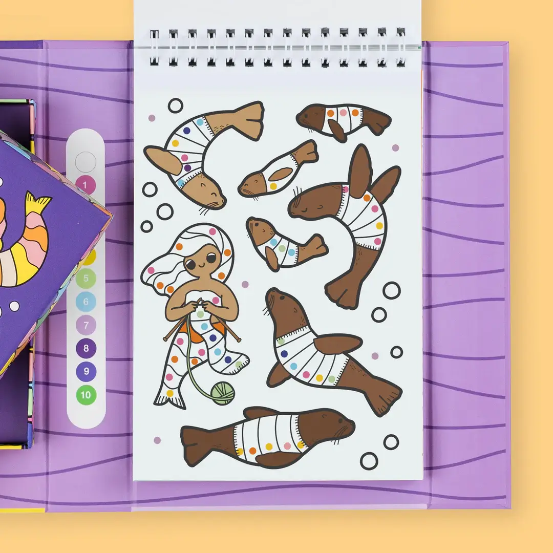 ΣΕΤ ΔΡΑΣΤΗΡΙΟΤΗΤΩΝ – Colour by Numbers Mermaids and Friends - Image 6