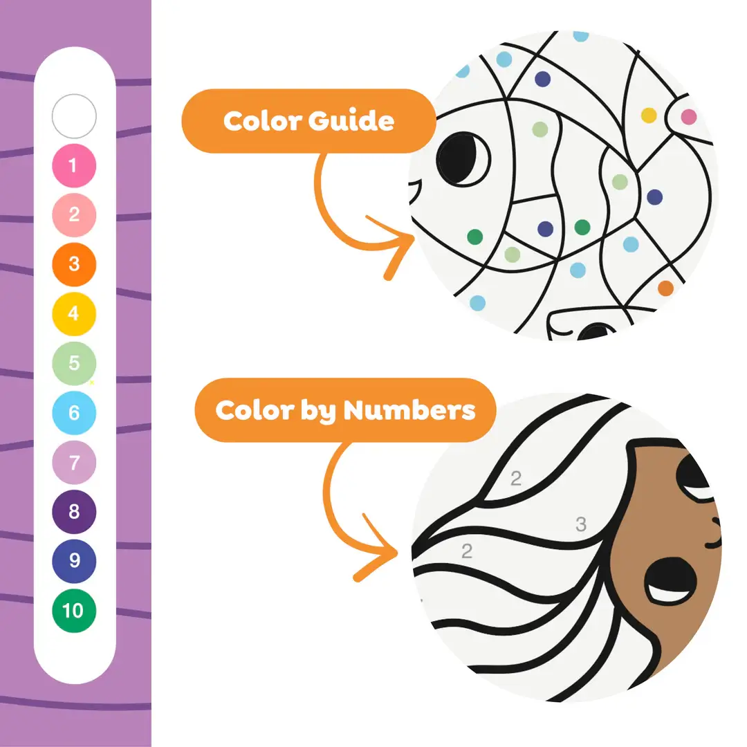 ΣΕΤ ΔΡΑΣΤΗΡΙΟΤΗΤΩΝ – Colour by Numbers Mermaids and Friends - Image 7