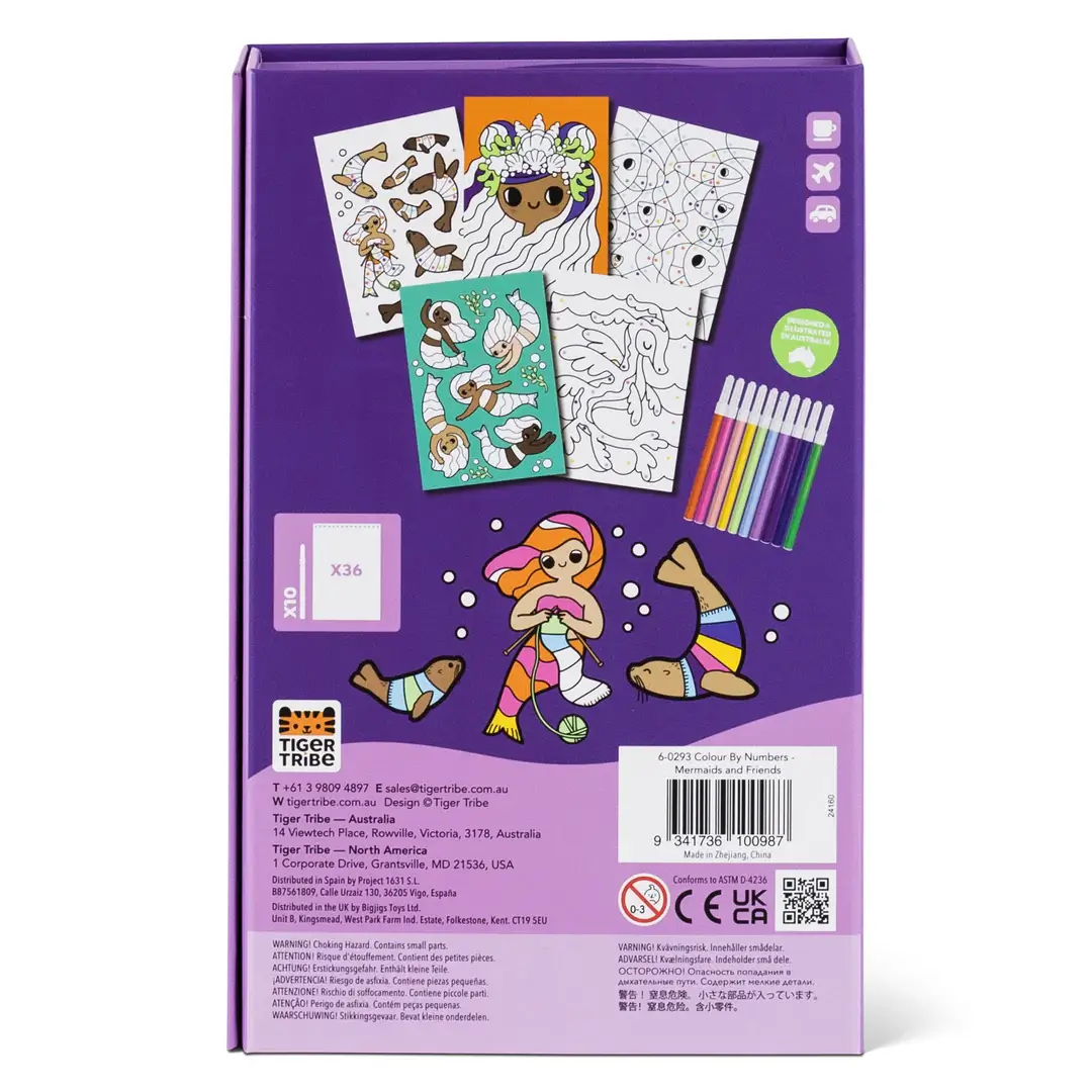 ΣΕΤ ΔΡΑΣΤΗΡΙΟΤΗΤΩΝ – Colour by Numbers Mermaids and Friends - Image 2