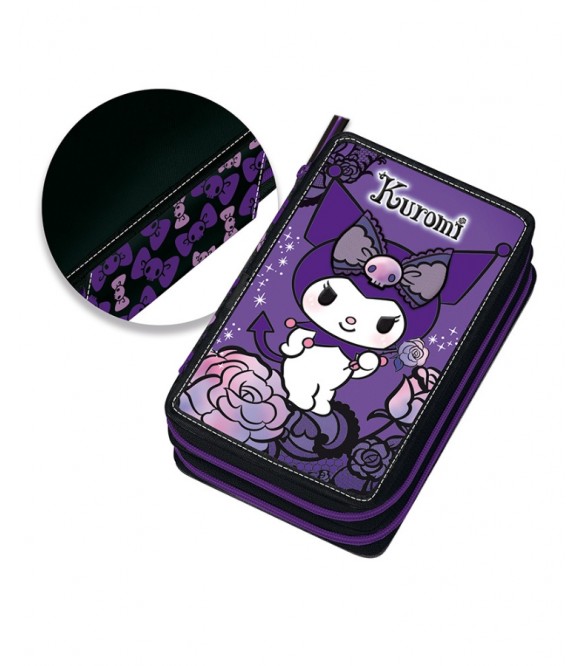 ΚΑΣΕΤΙΝΑ ΔΙΠΛΗ ΓΕΜΑΤΗ PURPLE KUROMI 252333