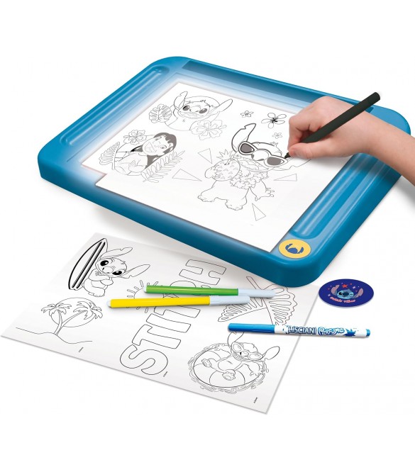 LISCIANI DISNEY STITCH - DRAWING SCHOOL WITH LIGHT TABLE (ΣΧΟΛΗ ΣΧΕΔΙΟΥ ΜΕ ΠΙΝΑΚΑ ΜΕ ΦΩΣ) 107582 - Image 3