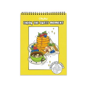 Ohuhu Bleedproof Coloring Book Enjoy the Sweet Moments