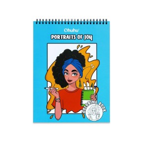 Ohuhu Bleedproof Coloring Book Portraits of Joy